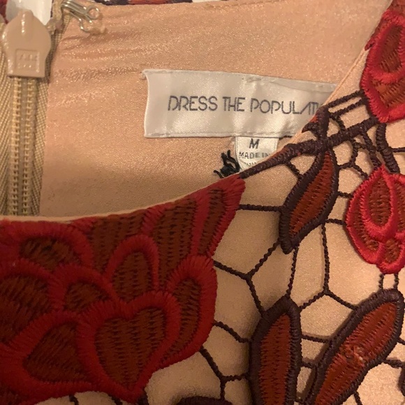 Dress the Population Jessica Lace Mini Dress - Picture 7 of 8